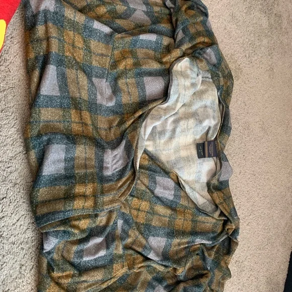 Torrid Outlander Plaid Wrap Dress in Green and Gold - Picture 3 of 3
